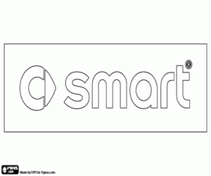 malvorlagen Emblem der Marke Smart ausmalbilder
