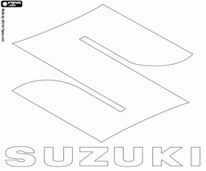 malvorlagen Emblem der Marke Suzuki ausmalbilder