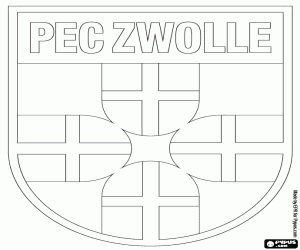 malvorlagen Emblem von PEC Zwolle ausmalbilder