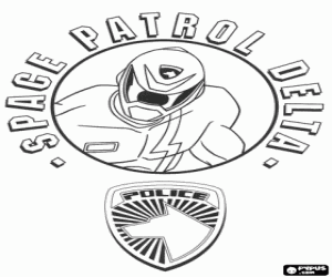 malvorlagen Emblem der Power Rangers SPD ausmalbilder