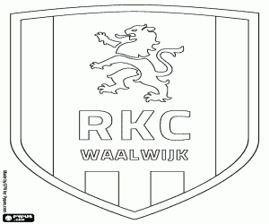 malvorlagen Emblem von RKC Waalwijk ausmalbilder