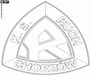 malvorlagen Emblem von Ruch Chorzów ausmalbilder
