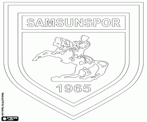 malvorlagen Emblem von Samsunspor ausmalbilder