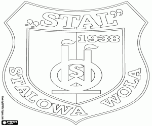malvorlagen Emblem der Stal Stalowa Wola ausmalbilder