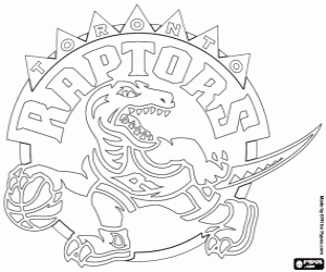 malvorlagen Emblem der Toronto Raptors ausmalbilder