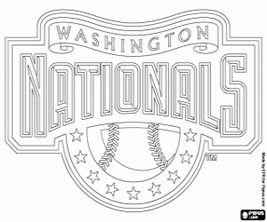 malvorlagen Emblem der Washington Nationals ausmalbilder