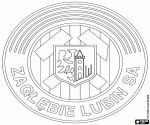 malvorlagen Emblem von Zagłębie Lubin ausmalbilder