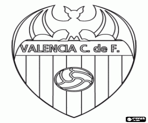 malvorlagen Embleme von FC Valencia ausmalbilder