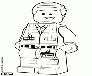 malvorlagen Emmet Brickowski, Arbeiter von Lego ausmalbilder