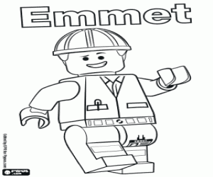 malvorlagen Emmet, Charakter der Lego Film ausmalbilder