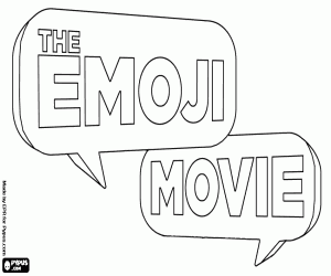 malvorlagen Die Emoji-Film, das original-logo ausmalbilder