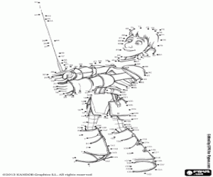 malvorlagen Entdecken Justin, von Punkt zu Punkt ausmalbilder