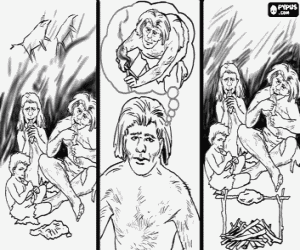 malvorlagen Die Entdeckung des Feuers ausmalbilder