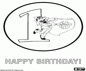 malvorlagen Ersten Geburtstag und Graf Dracula ausmalbilder