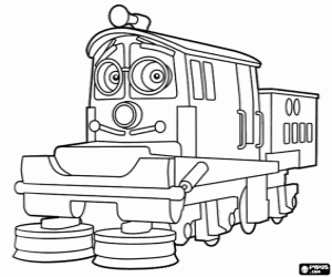 malvorlagen Erwin, eine Chuggington-Lokomotive ausmalbilder
