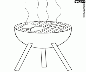 malvorlagen Das Essen auf dem Grill ausmalbilder