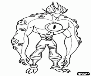 malvorlagen Eye Guy, Ben 10 alien ausmalbilder