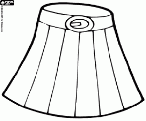 malvorlagen Faltenrock mit Gürtel ausmalbilder