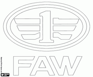 malvorlagen FAW Car Company logo ausmalbilder