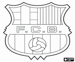 malvorlagen FC Barcelona-Abzeichen ausmalbilder