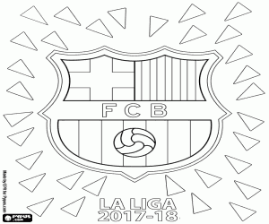 malvorlagen FC Barcelona, La Liga 2017-2018 ausmalbilder