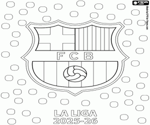 malvorlagen FC Barcelona, Meister 2025-2026 ausmalbilder