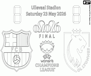 malvorlagen FC Barcelona-OL Lyonnes, Finale 2026 ausmalbilder