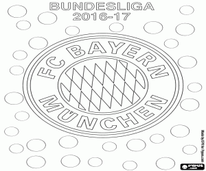 malvorlagen FC Bayern München, 2016-2017 Meister ausmalbilder