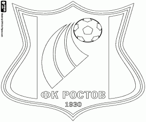 malvorlagen FC Rostov Abzeichen ausmalbilder