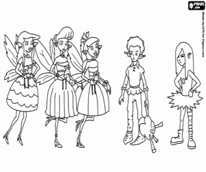 malvorlagen Die Feen von Blumen, Muddle Earth ausmalbilder