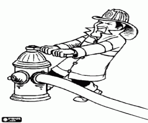 malvorlagen Der Feuerwehrmann und der hydrant ausmalbilder