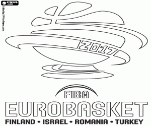 malvorlagen FIBA EuroBasket 2017, das logo ausmalbilder