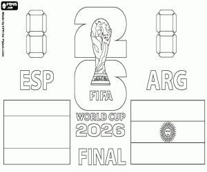 malvorlagen FIFA-Weltmeisterschaft 2026 Finale ausmalbilder