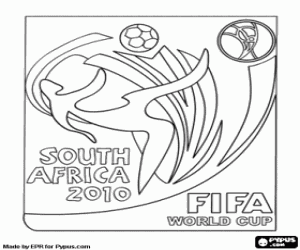 malvorlagen FIFA World Südafrika 2010 logo ausmalbilder