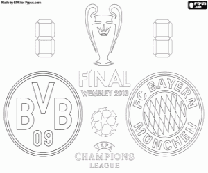 malvorlagen Final Champions League 2012-2013 ausmalbilder