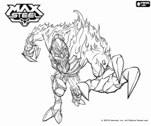 malvorlagen Fire Elementor, Max Steel ausmalbilder