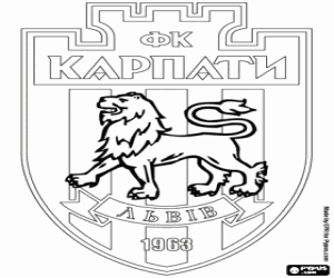 malvorlagen FK Karpaty Lwiw Abzeichen ausmalbilder