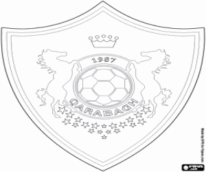 malvorlagen FK Qarabag Schild ausmalbilder