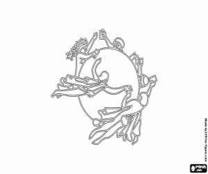 malvorlagen Die Flagge der UPU ausmalbilder