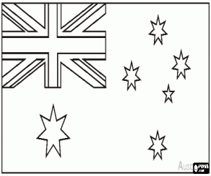 malvorlagen Flagge von Australien ausmalbilder