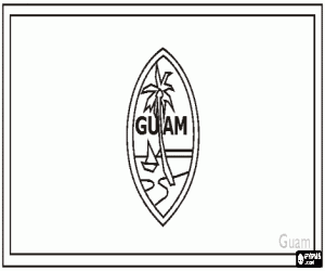 malvorlagen Flagge von Guam ausmalbilder