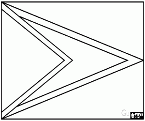 malvorlagen Flagge von Guyana ausmalbilder