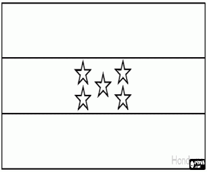 malvorlagen Flagge von Honduras ausmalbilder