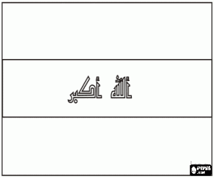 malvorlagen Flagge von Irak ausmalbilder