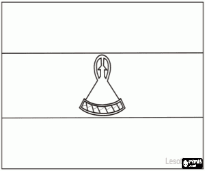 malvorlagen Flagge von Lesotho ausmalbilder