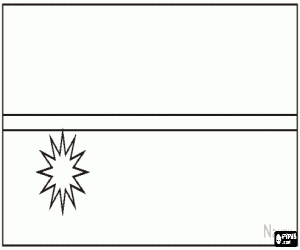 malvorlagen Flagge von Nauru ausmalbilder
