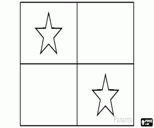 malvorlagen Flagge von Panama ausmalbilder