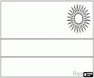 malvorlagen Flagge von Ruanda ausmalbilder