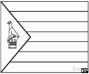 malvorlagen Flagge von Simbabwe ausmalbilder