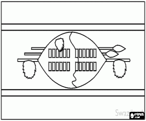 malvorlagen Flagge von Swasiland ausmalbilder